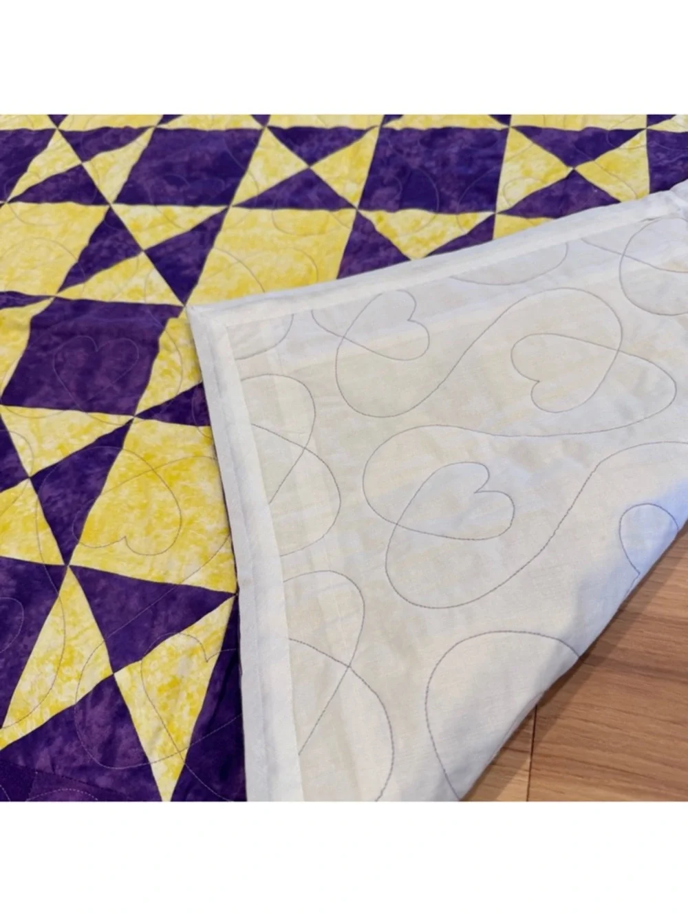 Patchwork Quilt Minnesota Vikings Football Colors